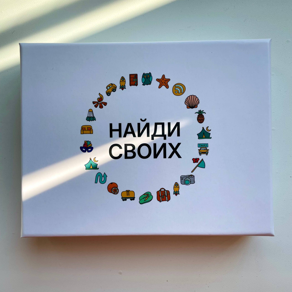 "Найди своих", 36 карточек для объединения в группы