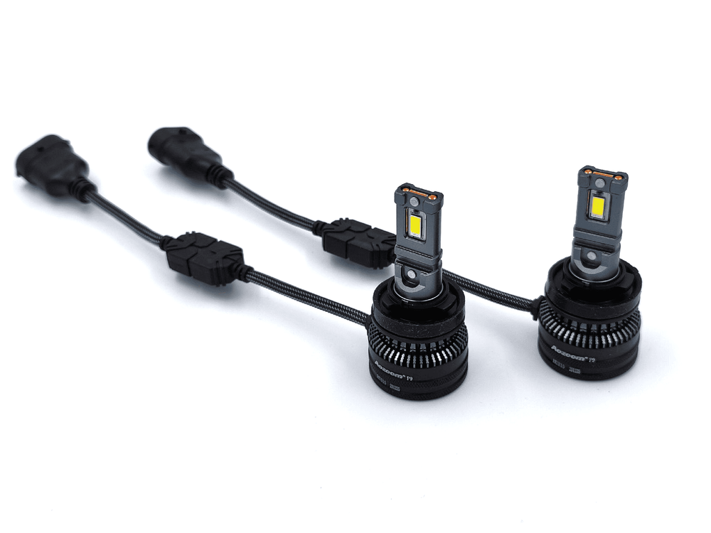 Cветодиодные лампы H8/H9/H11/H16 Aozoom P9 с вентилятором 12V, 52W, 5500K, чип Korea WT52 (комплект, 2шт)