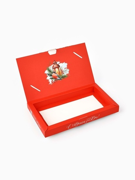 Коробка подарочная сборная «Новый год 2026: Карусель из лошадей», 20×2×12 см