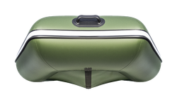 Лодка ПВХ АКВА 2900 Слань-книжка киль Зелено-черная