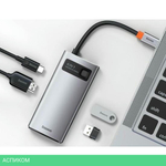 USB-хаб Baseus Metal Gleam Gray (CAHUB-CY0G)