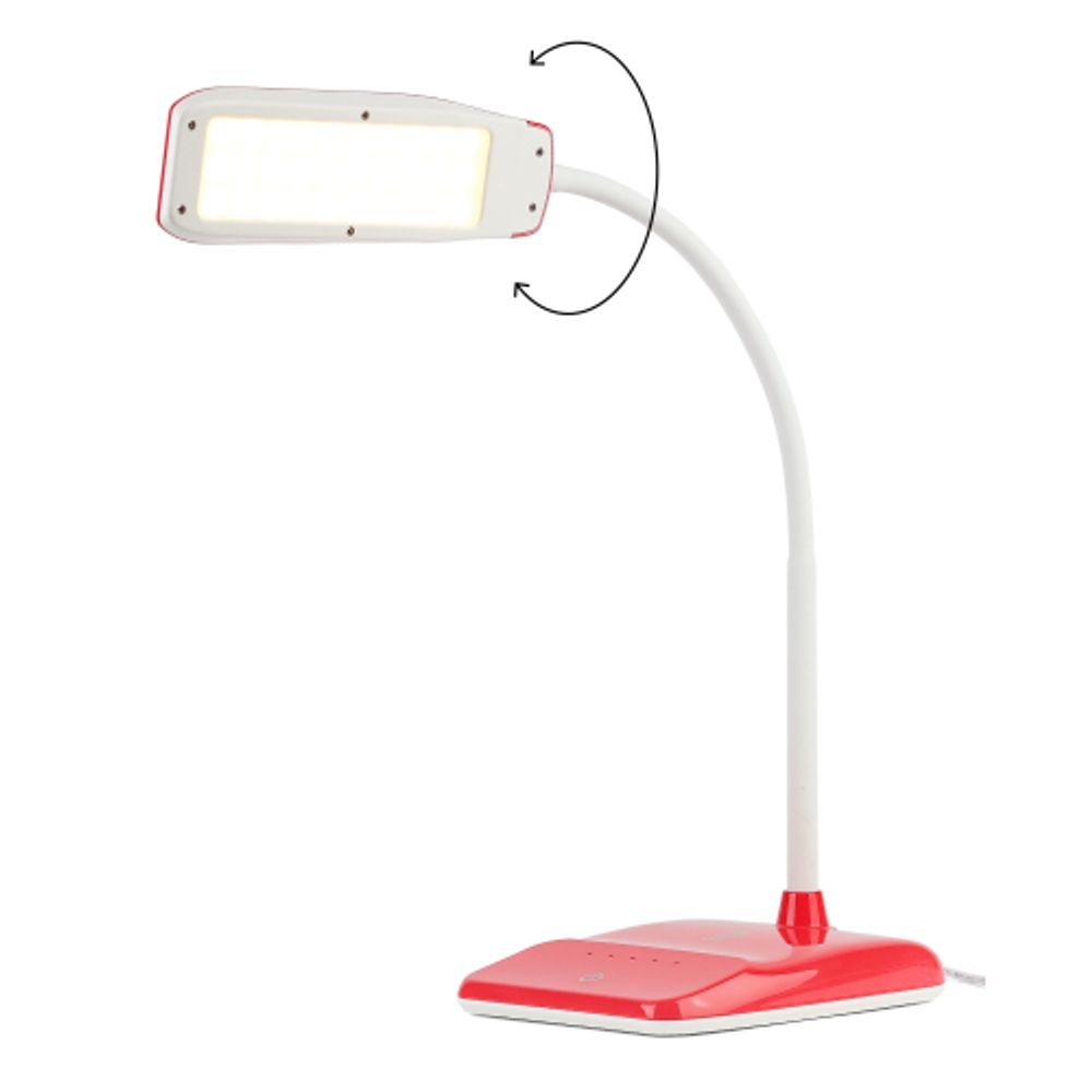 Настольный светильник ЭРА NLED-447-9W-R светодиодный красный