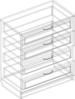 Комод с 4 ящ. "Филадельфия" СФ-08