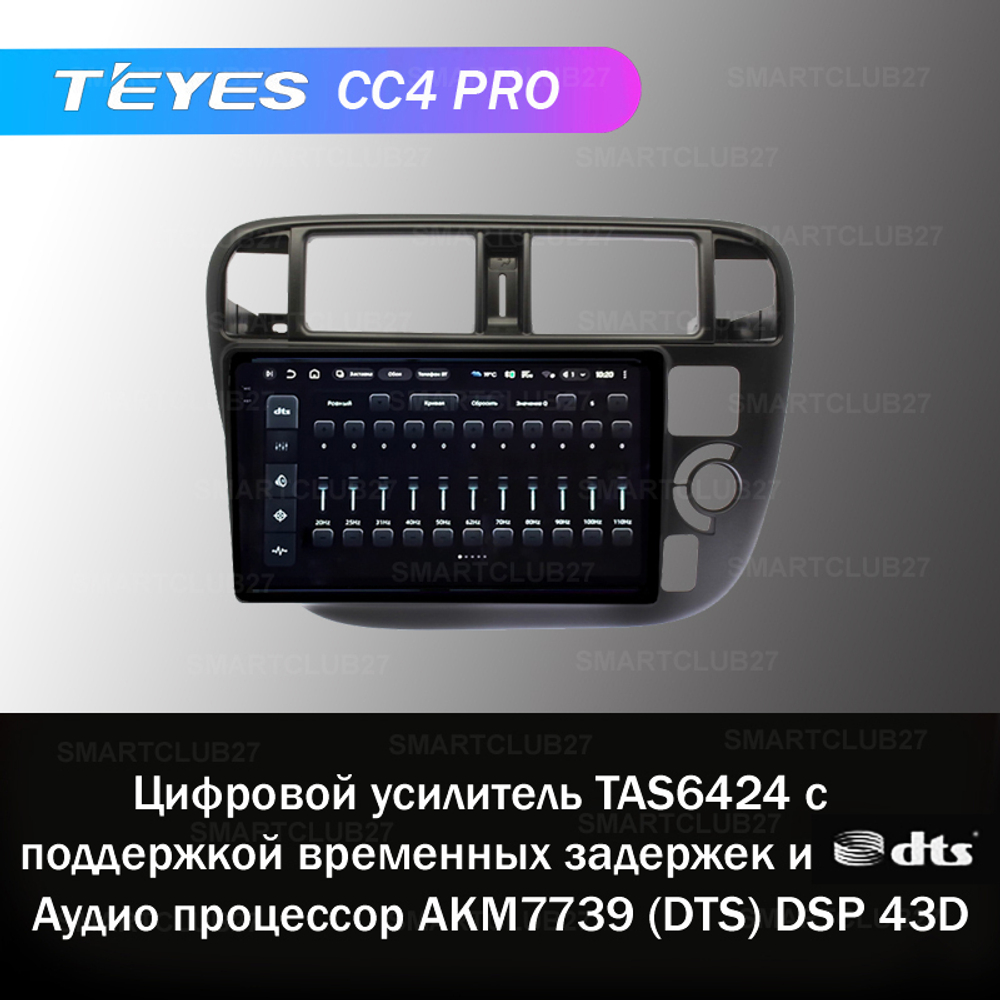 Teyes CC4 Pro 9" для Honda Civic 1996-1999 (прав)