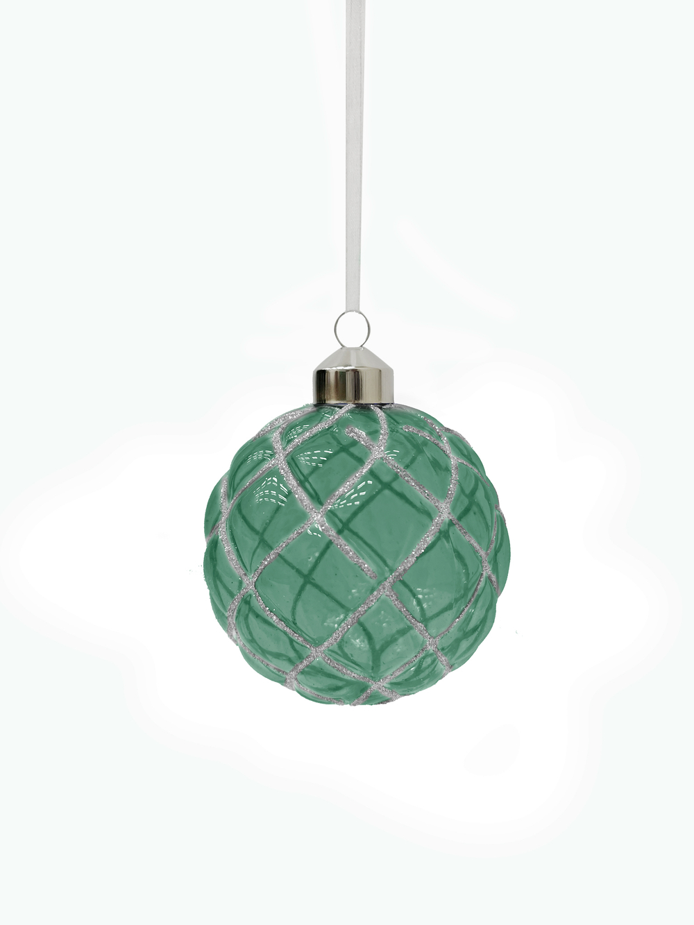 Набор шаров 8см 9шт ChristmasDeLuxe изумрудный с блеском