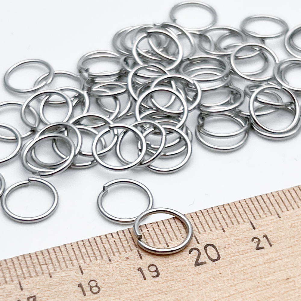 Колечки соединительные, сталь, диаметр 10 мм, толщина 1 мм, цена за 10 шт