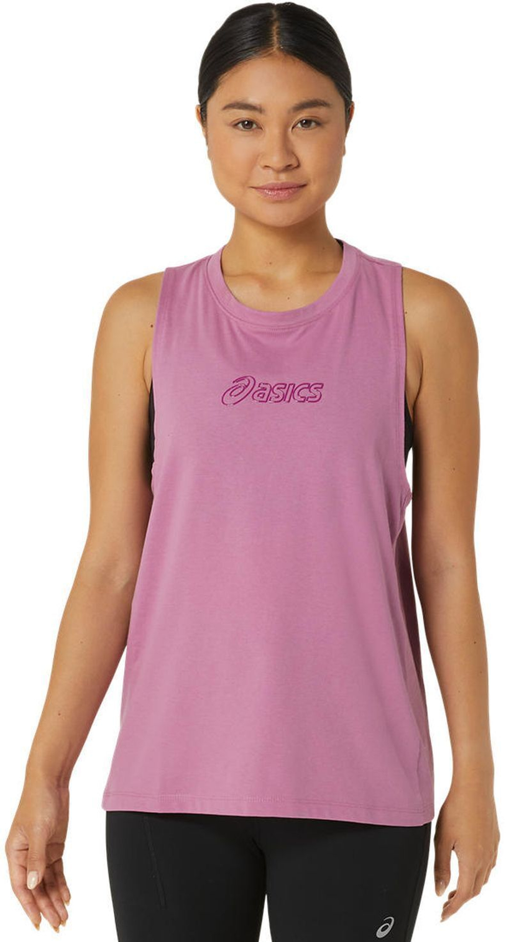 Женский топ теннисный Asics Logo Tank - мягкая ягода