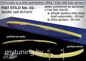 Спойлер для Fiat Stilo 5D
