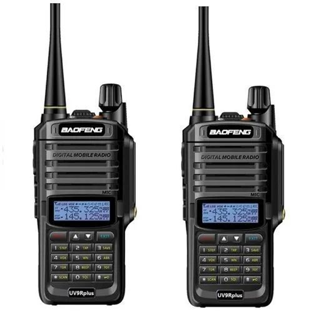 Комплект раций UV-9R Plus 8W степень защиты IP67 (Рации 2 шт.), цвет чёрный