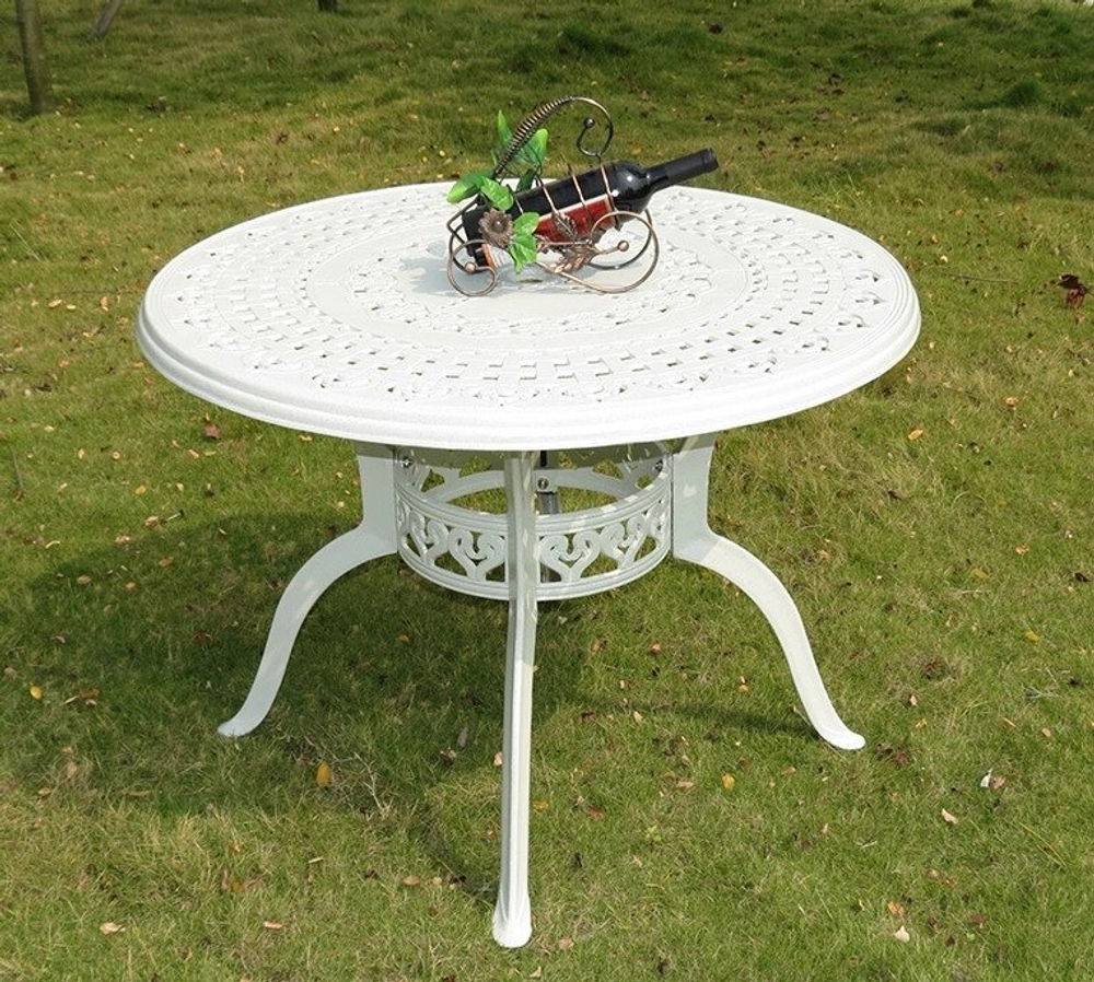 Мебель из литого алюминия Gera 4 White, светло-бежевый