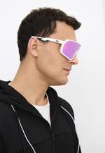 Спортивные очки GOG Okeanos / Matt White-Black / Polarized Purple-Green Lens