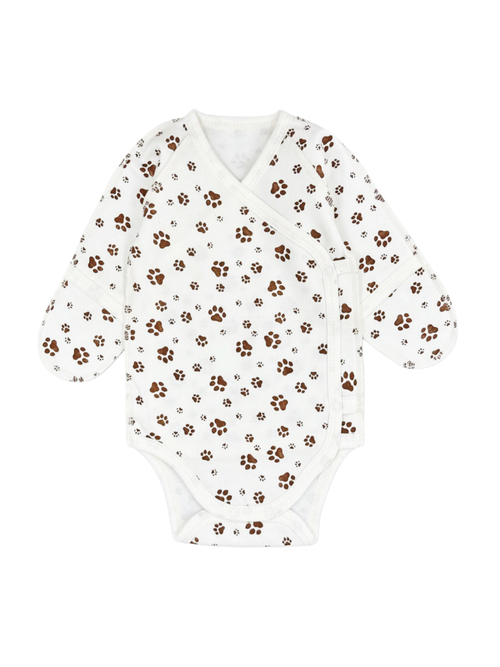 Боди-кимоно (утепленный) Лапки (56,62)