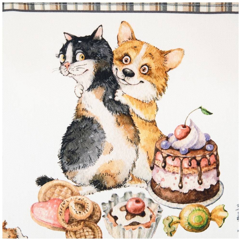 ФАРТУК "ДРУЖБА" 60Х70 СМ 100% ХЛОПОК,ТВИЛ, БЕЛ