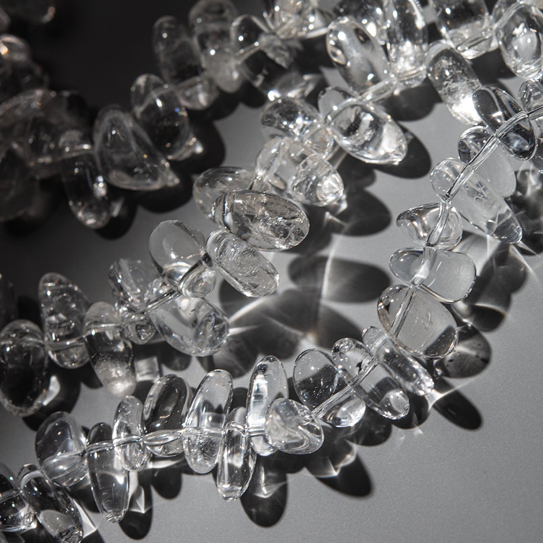 Горный хрусталь "хлопковый" натуральный, перышки, фриформ, 13-17*5-9мм