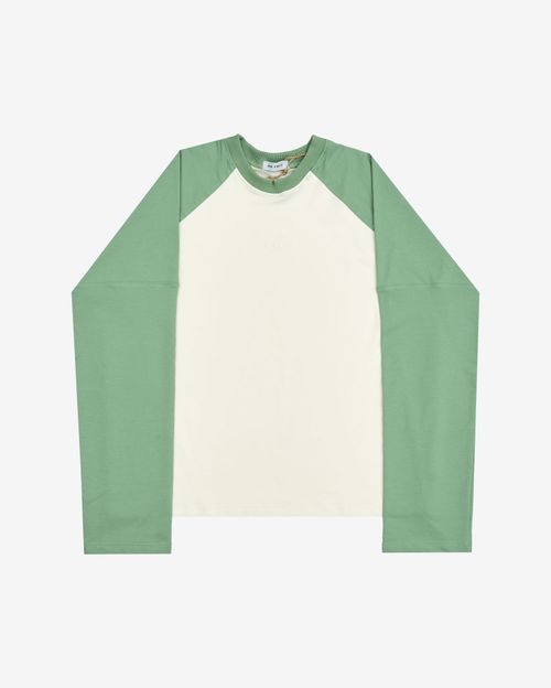 Лонгслив One Two Raglan Duo Basil