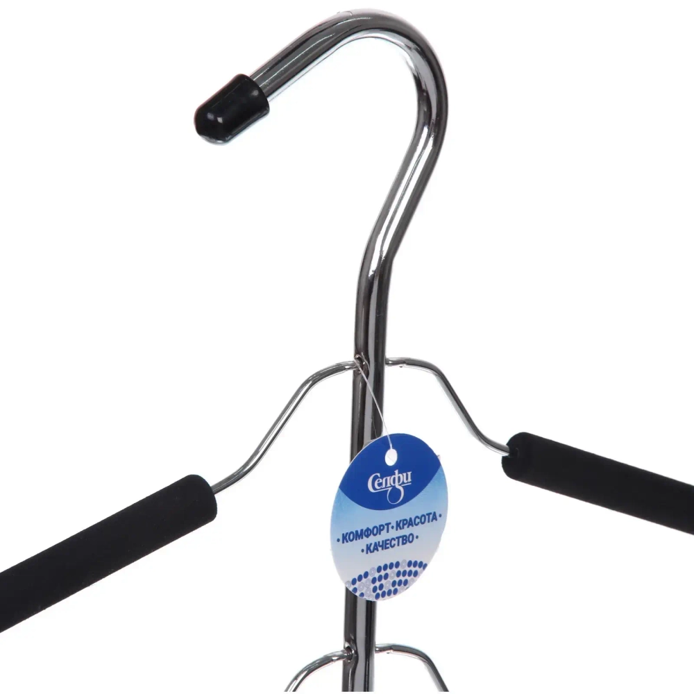 Вешалка многофунциональная «ИДЕЯДОМА», цвет металл, 5 отд, 48*40,5см (Лейбл Селфи)