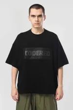 Купить Футболка Codered Wide T Bent Grid Box черная Футболка Codered Wide T Bent Grid Box черная