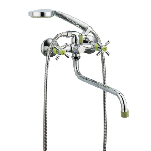 Смеситель для ванны и раковины 1/2 кер R22118-6 FRUD картридж перекл Зеленый