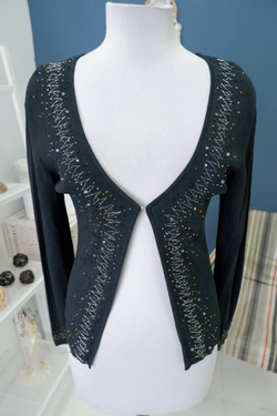 Кардиган с бусинами 42-44 размер