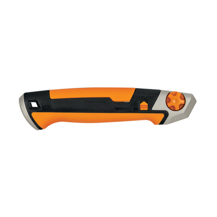 Нож пистолетный усиленный Fiskars CarbonMax, с автофиксатором, 18 мм