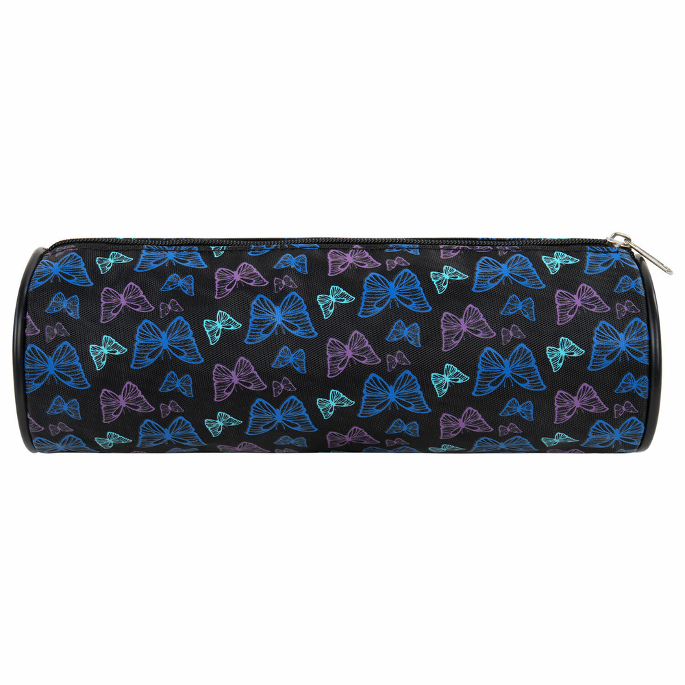 Пенал-косметичка BRAUBERG Butterflies черный 20х7х7см (4 штуки в упаковке)