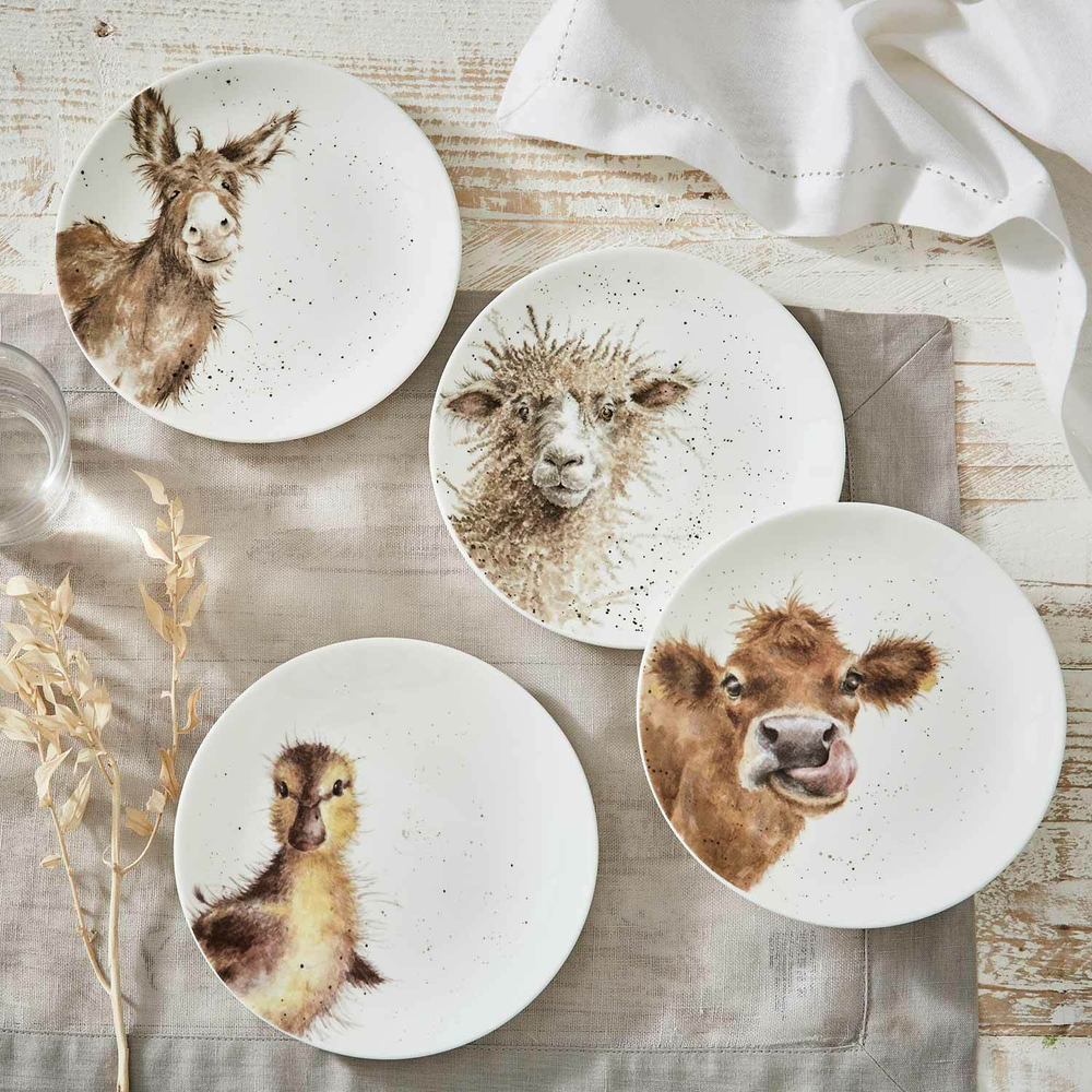 Royal Worcester - Wrendale Designs десертная тарелка в форме осла 16,5 см / артикул   WN4093-XW-B  / GTIN 00879552
