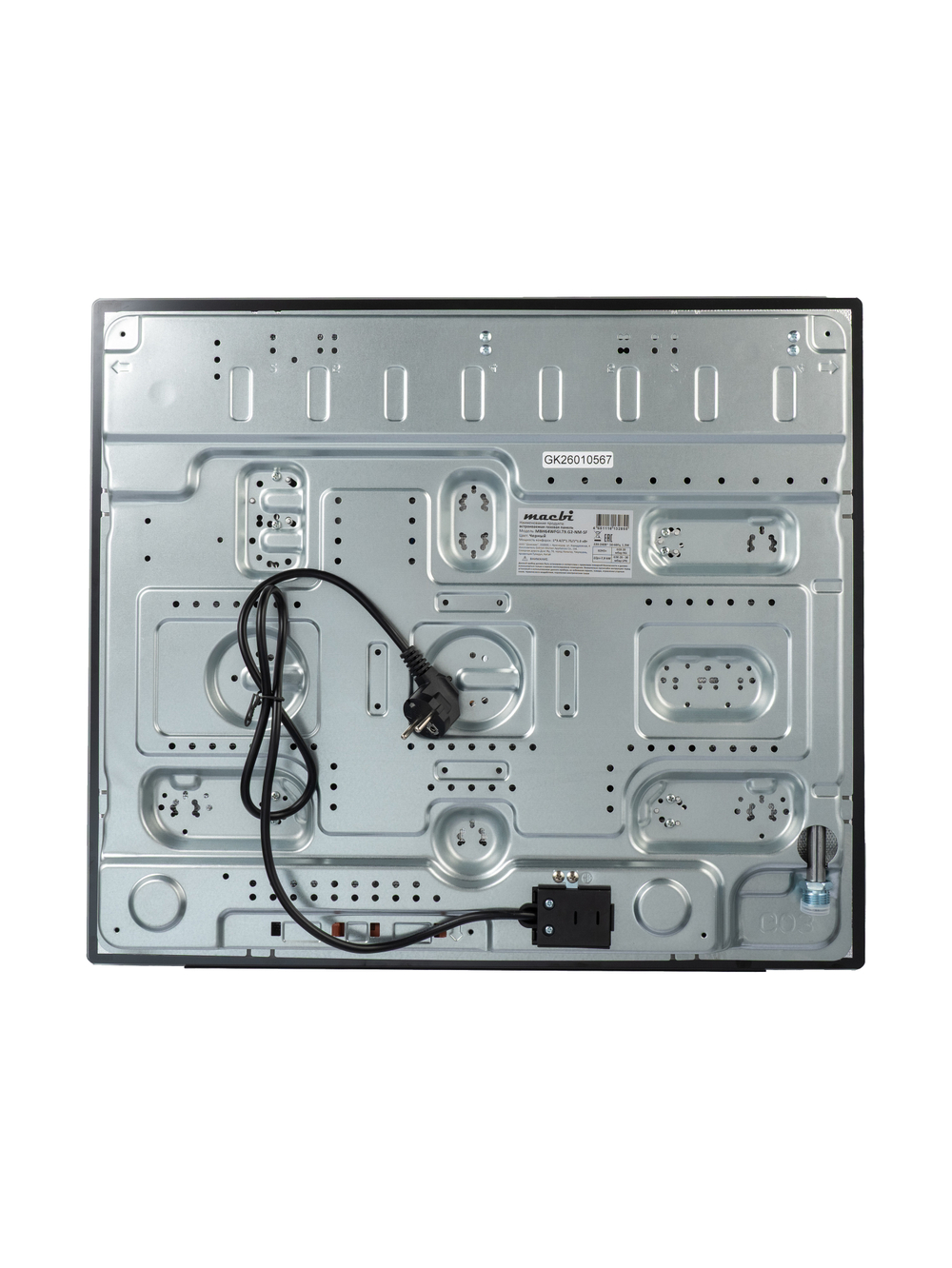 Газовая варочная панель MACBI MBH64WFGI.T9.G2-NM-SF, 4 конфорки SABAF Италия, 9 уровней пламени, стекло NANO MATT