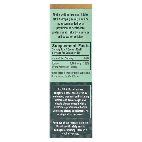SMNutrition, Жидкие капли органического йода, без добавок, 60 мл (2 жидк. унц.)
