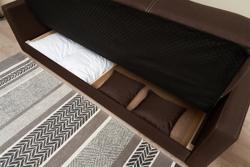 Диван-кровать Дуглас, спальное место 125х187, рогожка, книжка