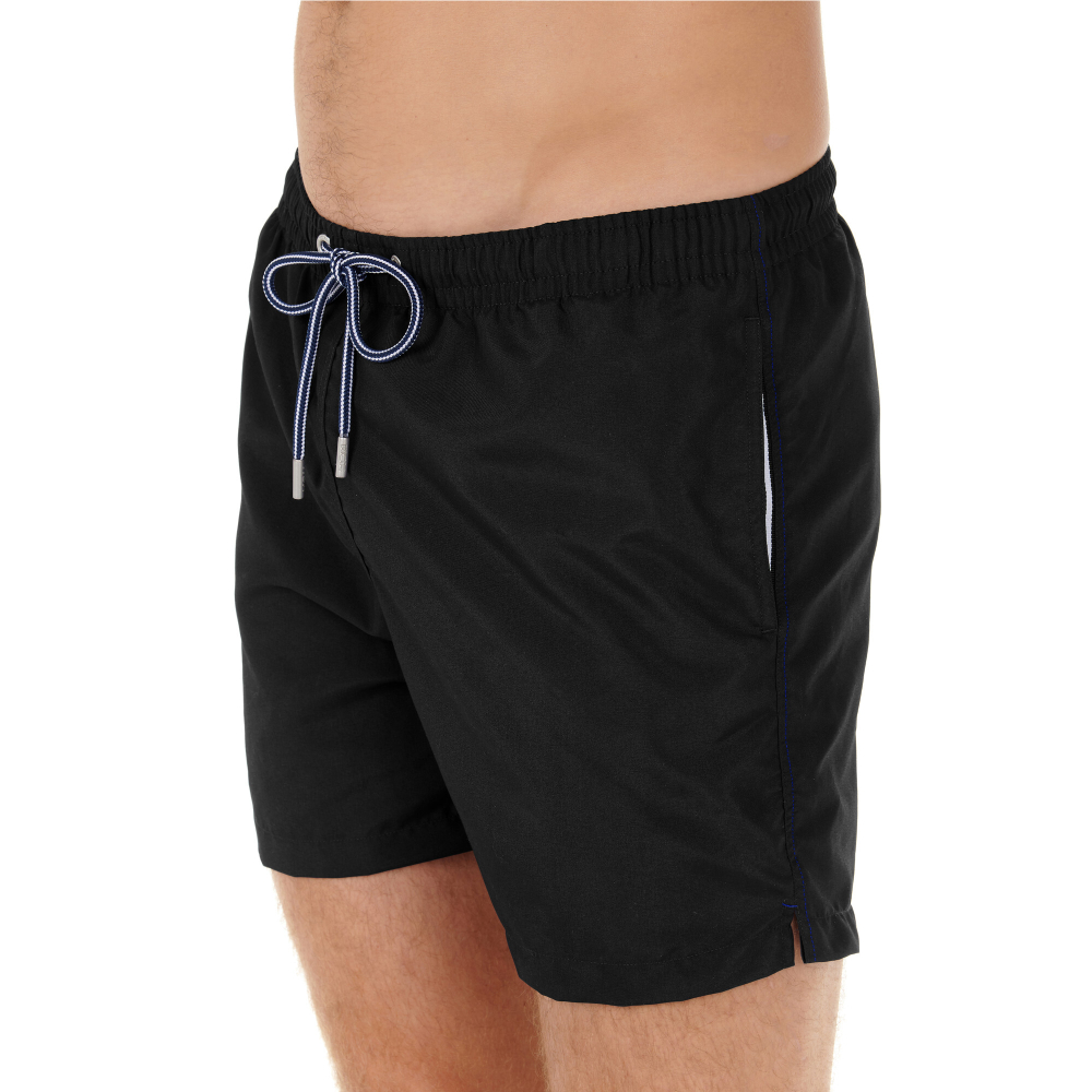 Мужские плавательные шорты черные HOM SEA LIFE Beach Boxer 402537_400004