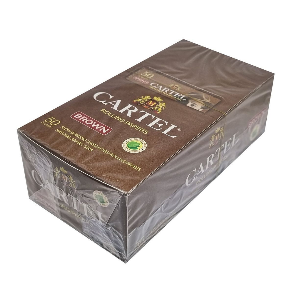 Бумага для сигарет блок "Cartel" Brown 50л*50шт