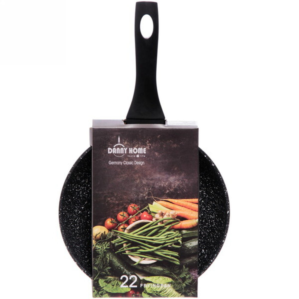 Сковорода «DANNY HOME» 22см индукционная с антипригарным покрытием, пластиковая ручка