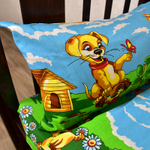 Комплект постельного белья "IS. ВЕСЁЛЫЕ ЩЕНКИ", бязь, 100% хлопок.