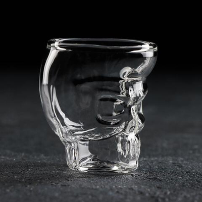 Стопка стеклянная с двойными стенками Magistro «Череп. Хэллоуин», 75 мл