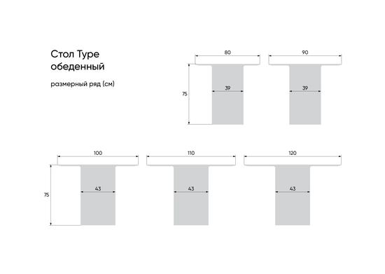 Стол обеденный Type D 100 см основание D 43 см (натуральный дуб, черный)