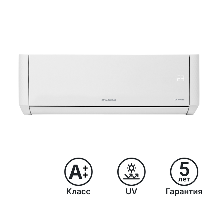 Купить Сплит-система инверторная Royal Thermo Барокко Вайт (Barocco White)-12 недорого со склада в Хабаровске, Якутске, Владивостоке, Южно-Сахалинске, Благовещенске