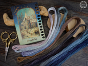 Комплект органайзер + набор ниток "Зимняя открытка"