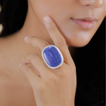 Кольцо Nature Bijoux, Pacifique, из перламутра, с лазуритом, NB26.1-19-25997 (синий, 18)