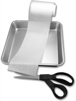 Бумага для выпечки Patisse, ширина 10 см, рулон 25 м