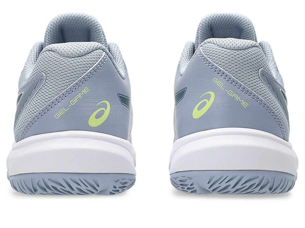 Детские теннисные кроссовки Asics Gel-Game GS - grey blue/ironclad