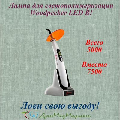 Woodpecker LED B — легендарная полимеризационная лампа по цене мечты