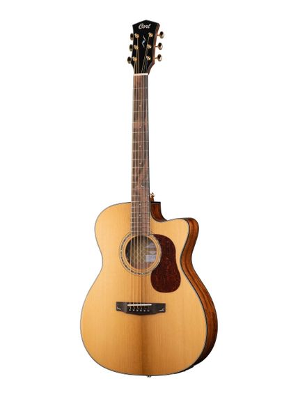 Cort Gold-OC6-WCASE-NAT - электро-акустическая гитара, с вырезом, цвет натуральный, с чехлом
