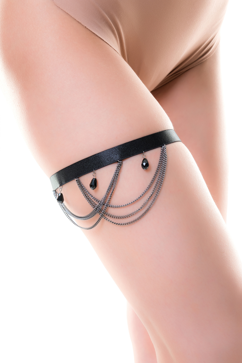 Украшение на ногу H.E.L. Kris черное OS