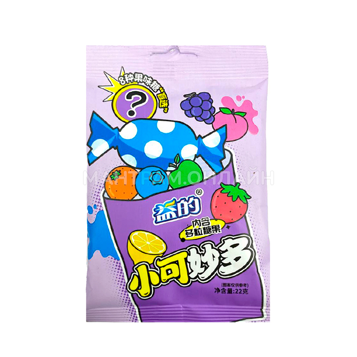 Конфеты Наглый фрукт вкус ассорти 22 г