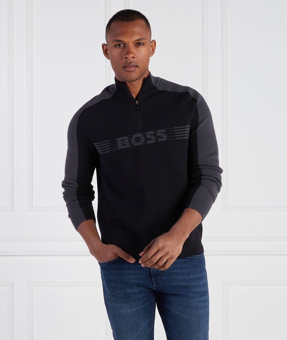 Свитер Zirros 10250168 01 BOSS GREEN - черный(50493768)