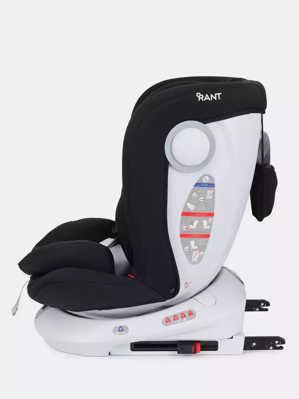 Автокресло Rant Drive Active Line 0/1/2/3 (0-36кг) Black/Черный isofix