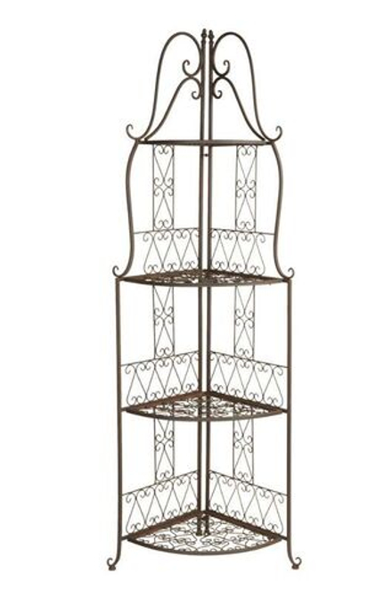 Стеллаж угловой "Рустик" 57x41x158см