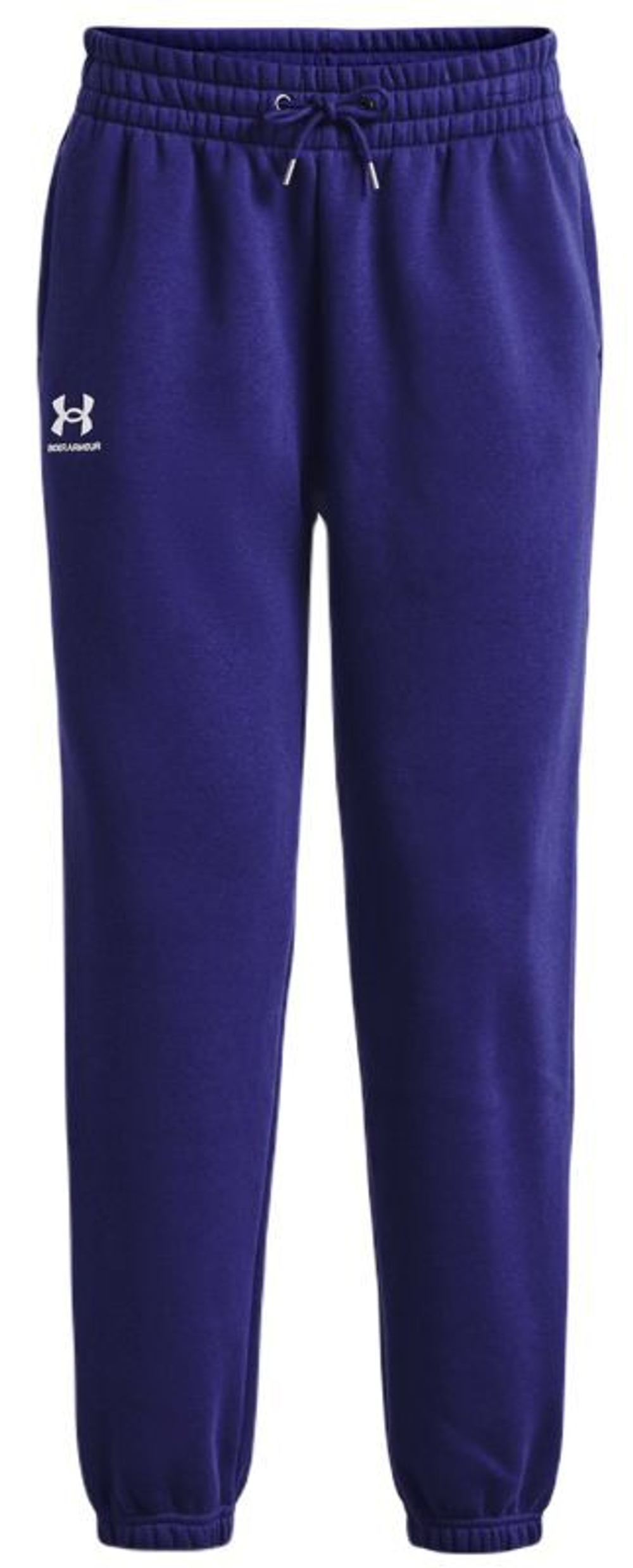 Женские теннисные брюки Under Armour Women's UA Essential Fleece Joggers - sonar blue/white