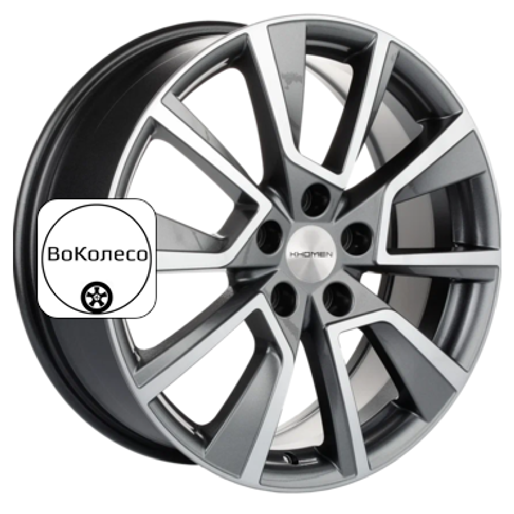 7x18/5x114,3 ET50 D54,1 KHW1802 (Coolray) Gray-FP Khomen Wheels