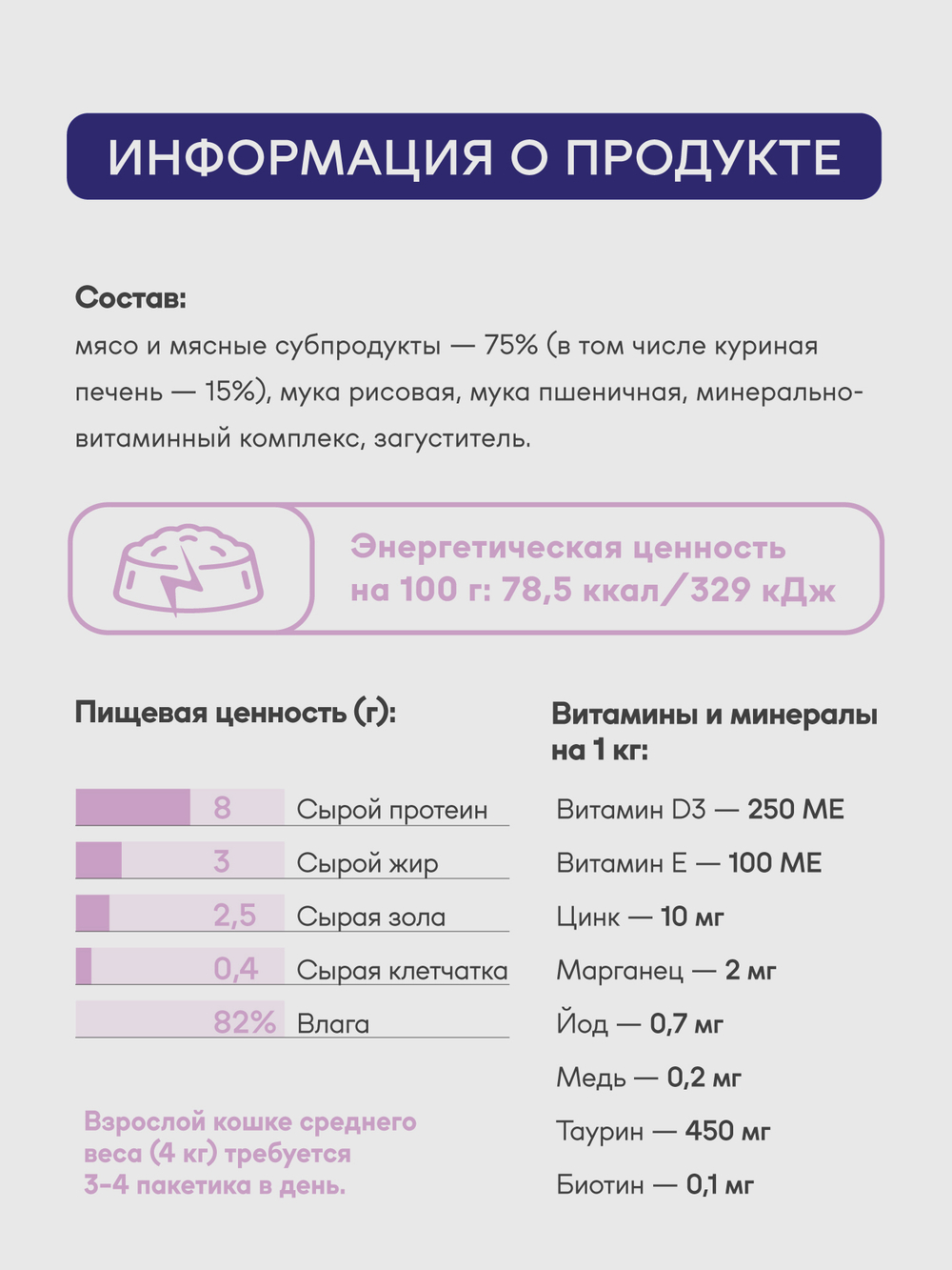 Паучи Buddy&Sol PREMIUM ADULT STERILIZED для стерилизованных кошек куриная печень в соусе 85 г